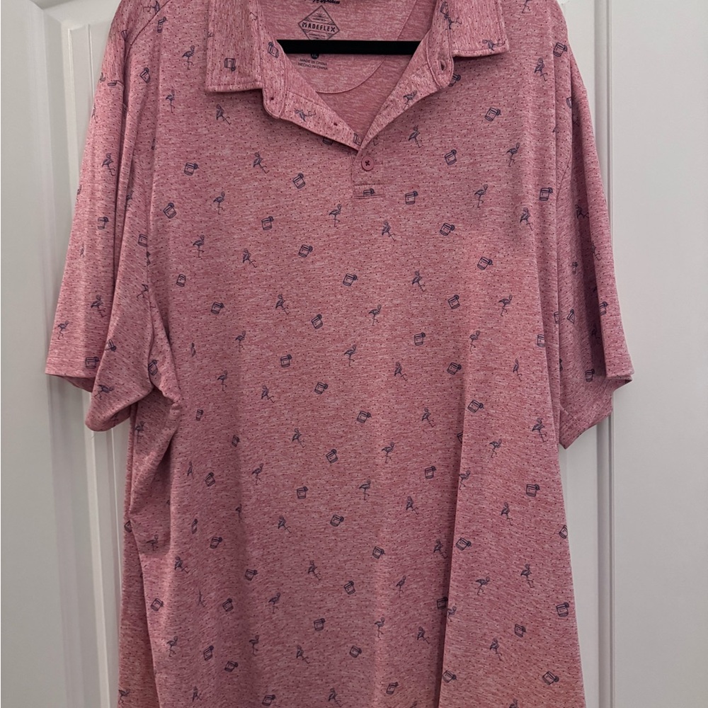 Men’s Pink Beach Themed Polo